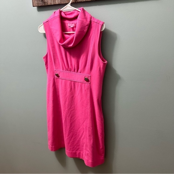 Lilly Pulitzer pink cowl neck sleeveless jerseys mini dress size small - Picture 7 of 12
